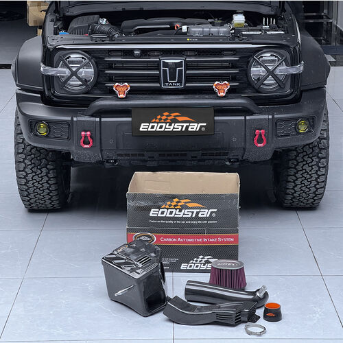 最新の会社の事例について Unleash the Fierce Power | Tank 300 2.0T Upgraded with EDDY Vortex Carbon Fiber Intake Box, Delivering Instant & Surge Power!
