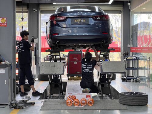 最新の会社の事例について Mazda Atenza + EDDY Sport Short Springs｜Super Cool & Comfortable!