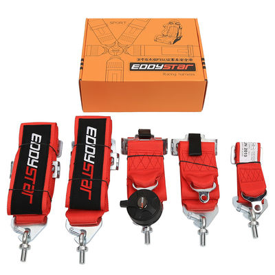 EDDYSTAR 調整可能なレーシング シートベルト レースカー 5ポイント カムロック ハーネス