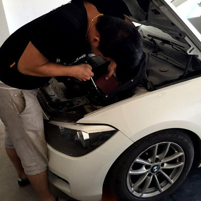 BMW 116i 118i 1.6T(N13)用 高流量設計 EDDYSTAR カーボンファイバーエアインテーク (ボルテックス生成)