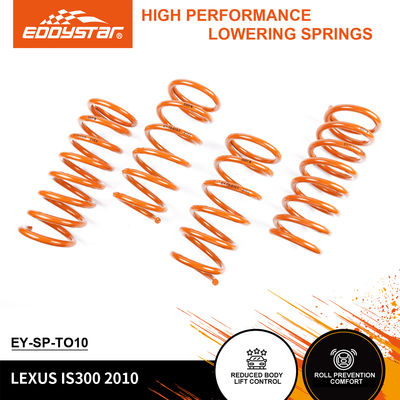 EDDYSTAR High-Stiffness Progressive Sport Lowering Springs Set of 4 for LEXUS ES250 ES300 ES350 IS250 IS250C IS300 with 15% Stiffer Rear and Reduced Body Roll